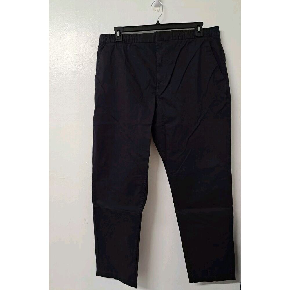 Amazon‎ Men's Tapered Fit Elasticated Waist Chino Pant, Black Size XL 30"